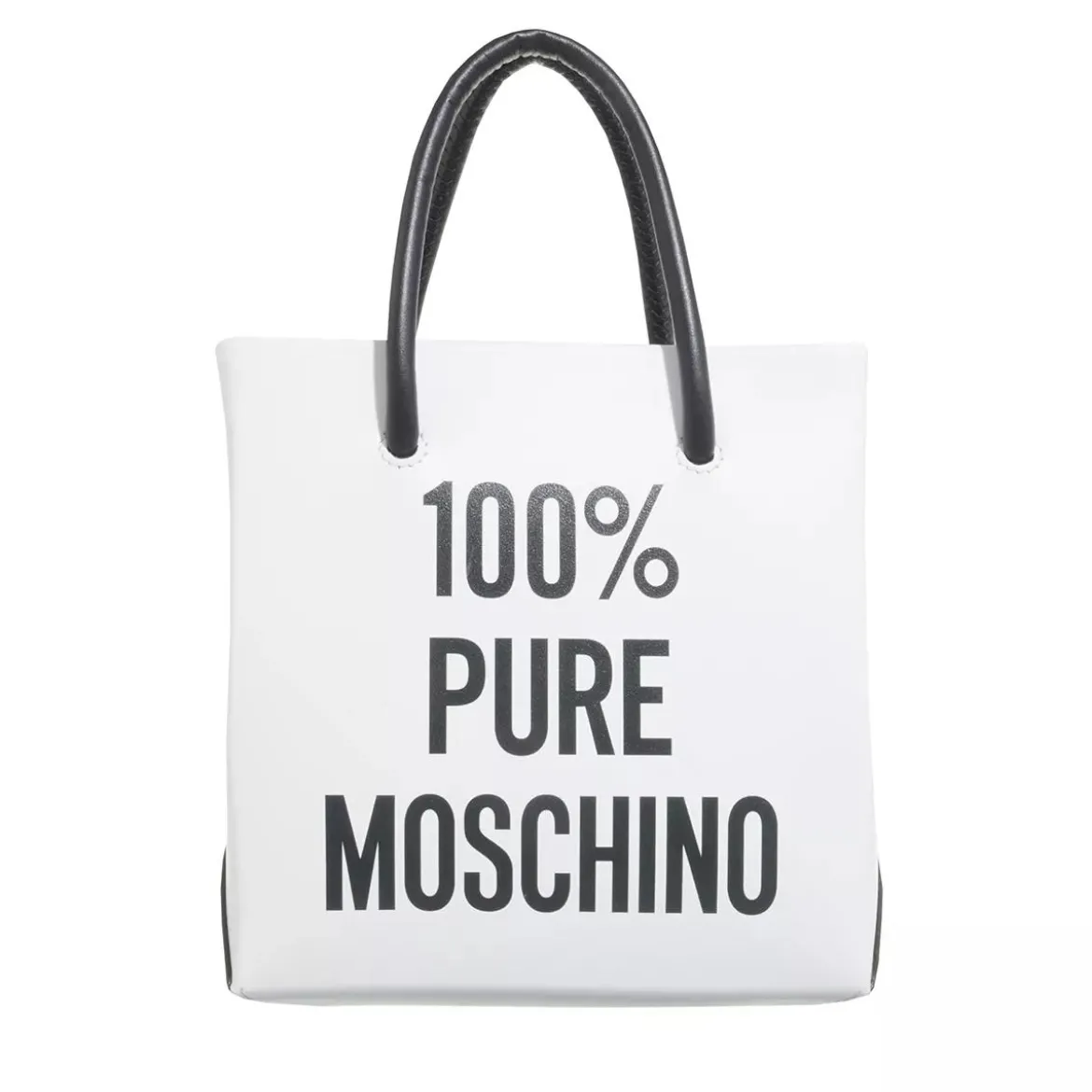 Moschino 100% Pure Moschino Shoulder Bag Fantasy Print White Crossbody Bag