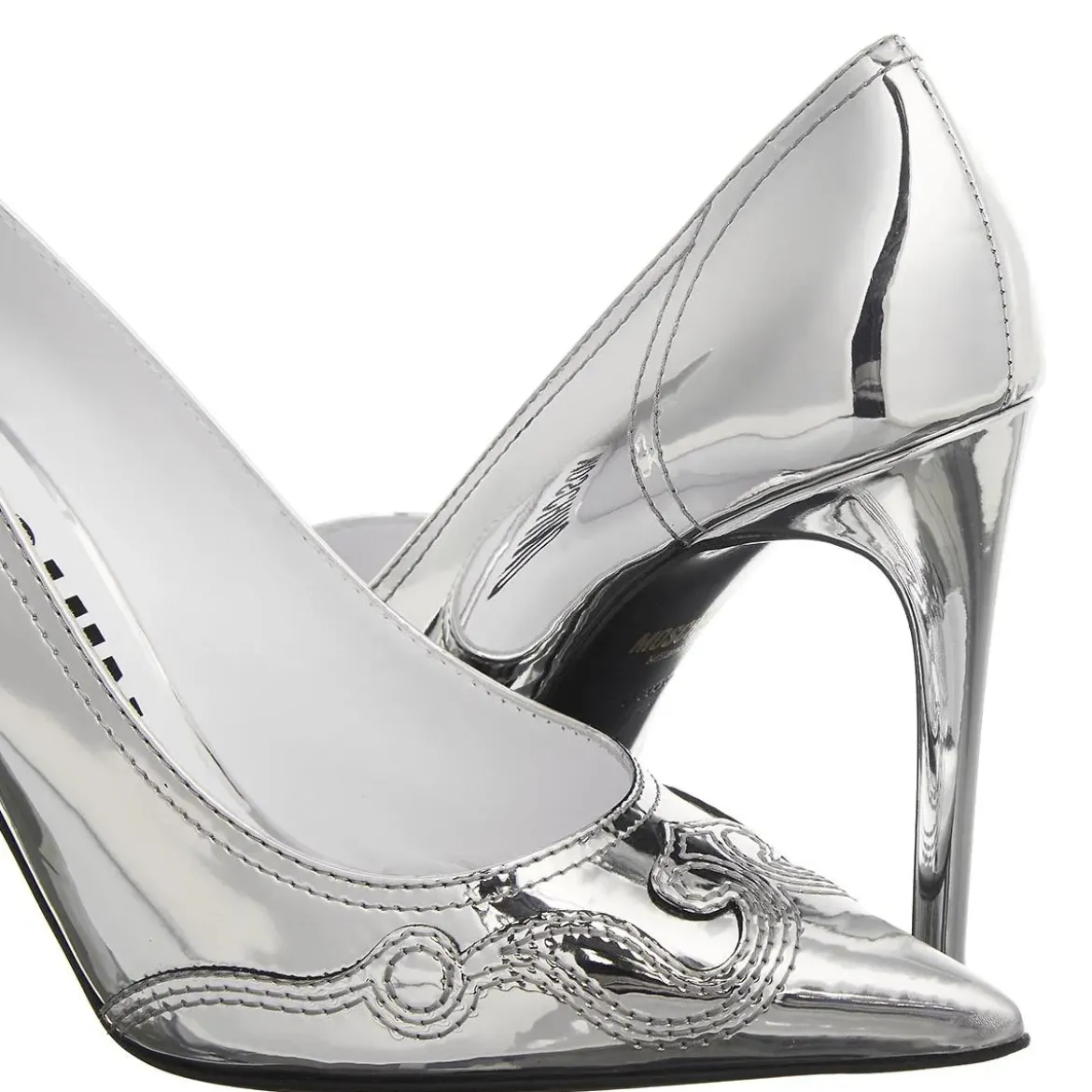 Moschino Scarpa Donna Argento Pumps
