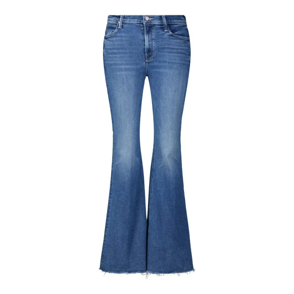 Mother Flared Jeans The Doozy Sneak Blau Ausgestellte Jeans