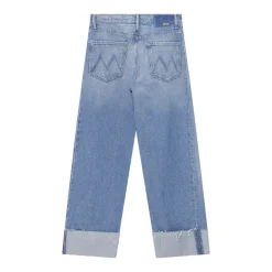 Mother Jeans The Half-Pipe Ankle Cuff Fray blau Jeans