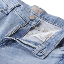 Mother Jeans The Mid Rise Rambler Zip Ankle Fray blau Jeans