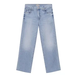 Mother Jeans The Mid Rise Rambler Zip Ankle Fray blau Jeans