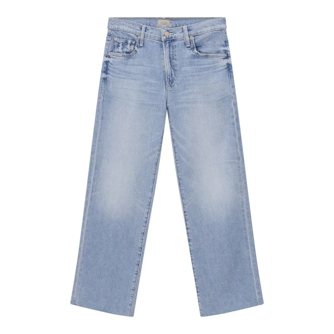 Mother Jeans The Mid Rise Rambler Zip Ankle Fray blau Jeans