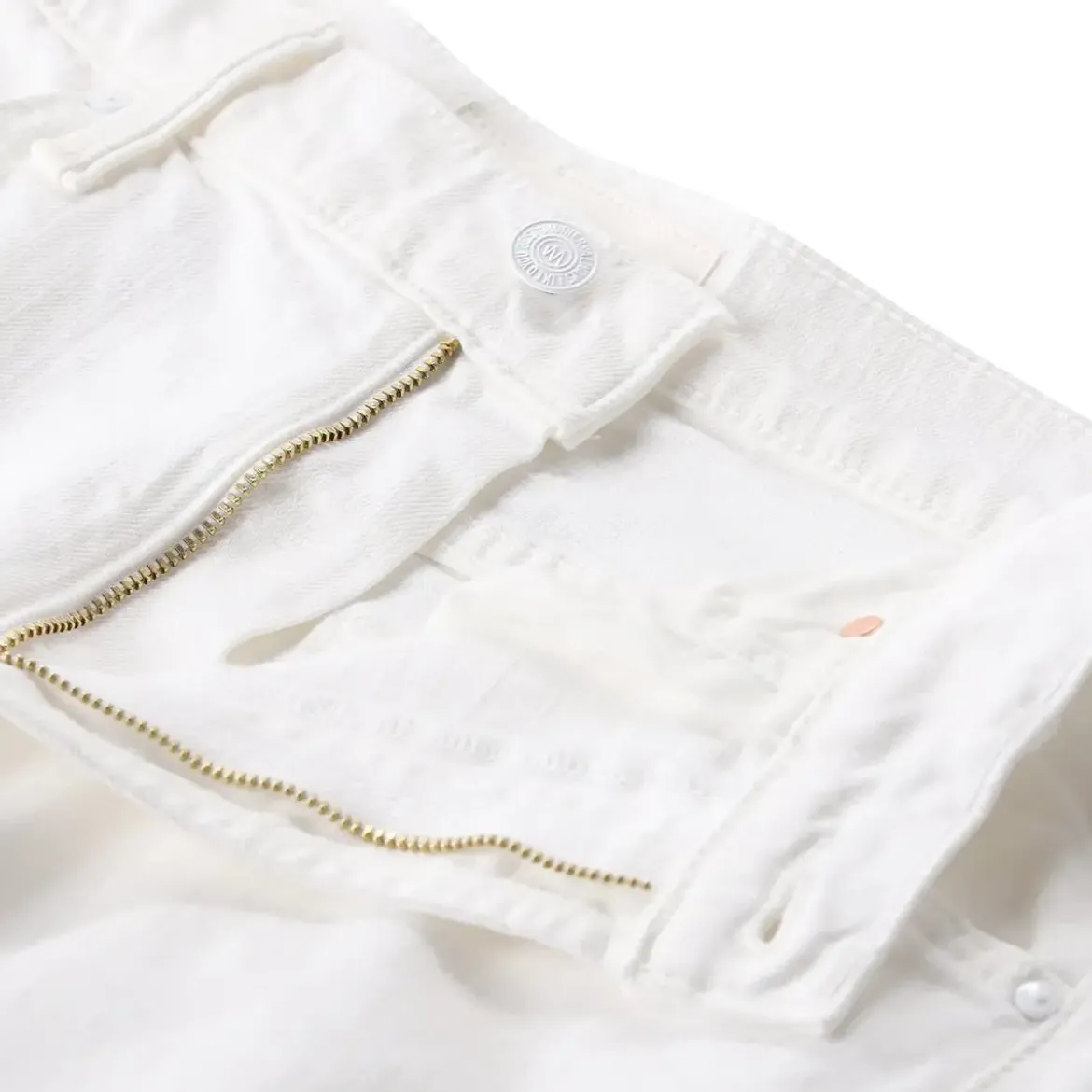 Mother Jeans The Rerun Zip Sneak weiß Jeans
