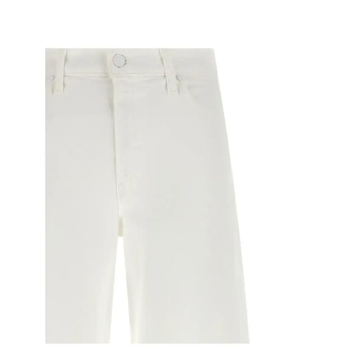 Mother Jeans The Rerun Zip Sneak weiß Jeans