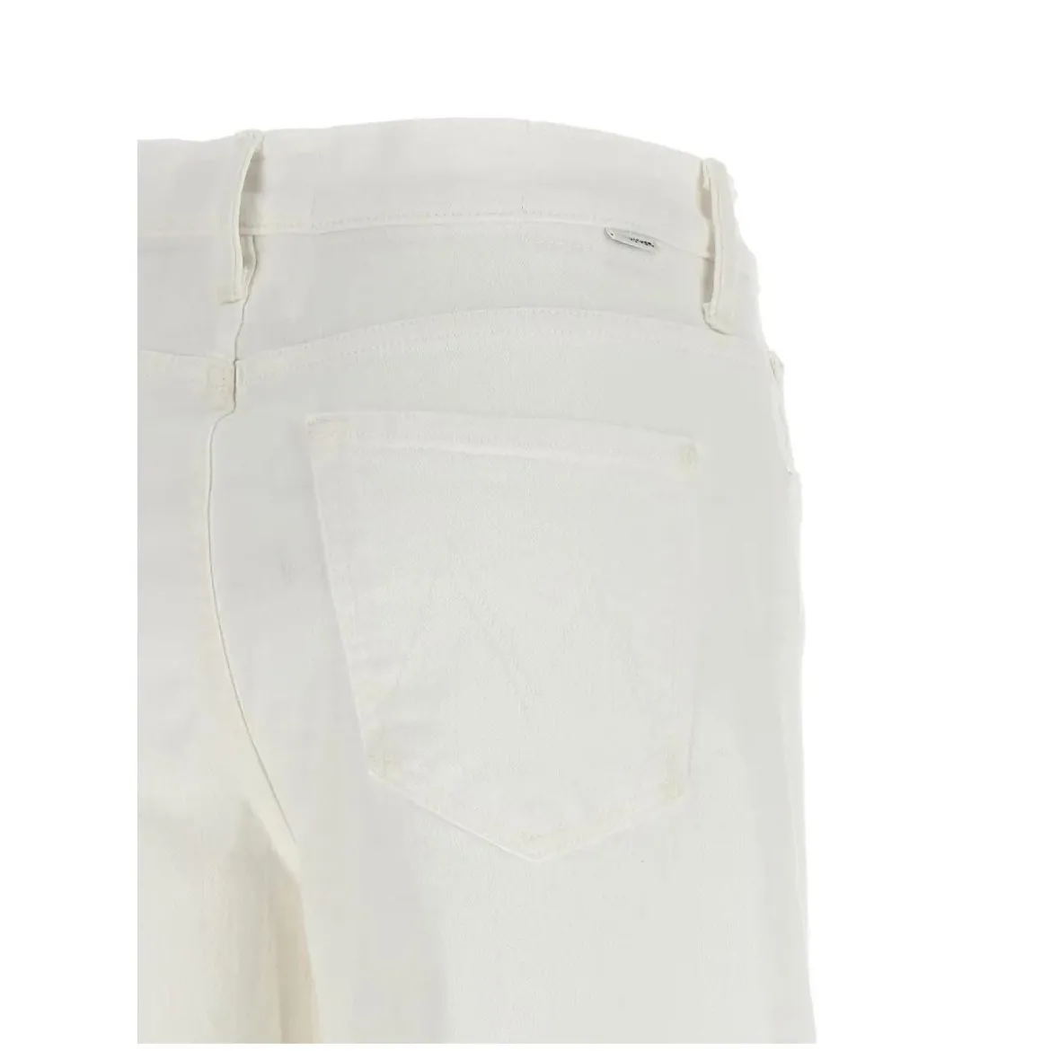 Mother Jeans The Rerun Zip Sneak weiß Jeans