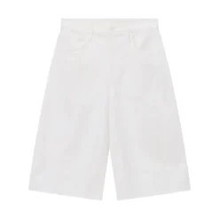 Mother Shorts The Whole Lot Zip Twist Fray weiß Shorts