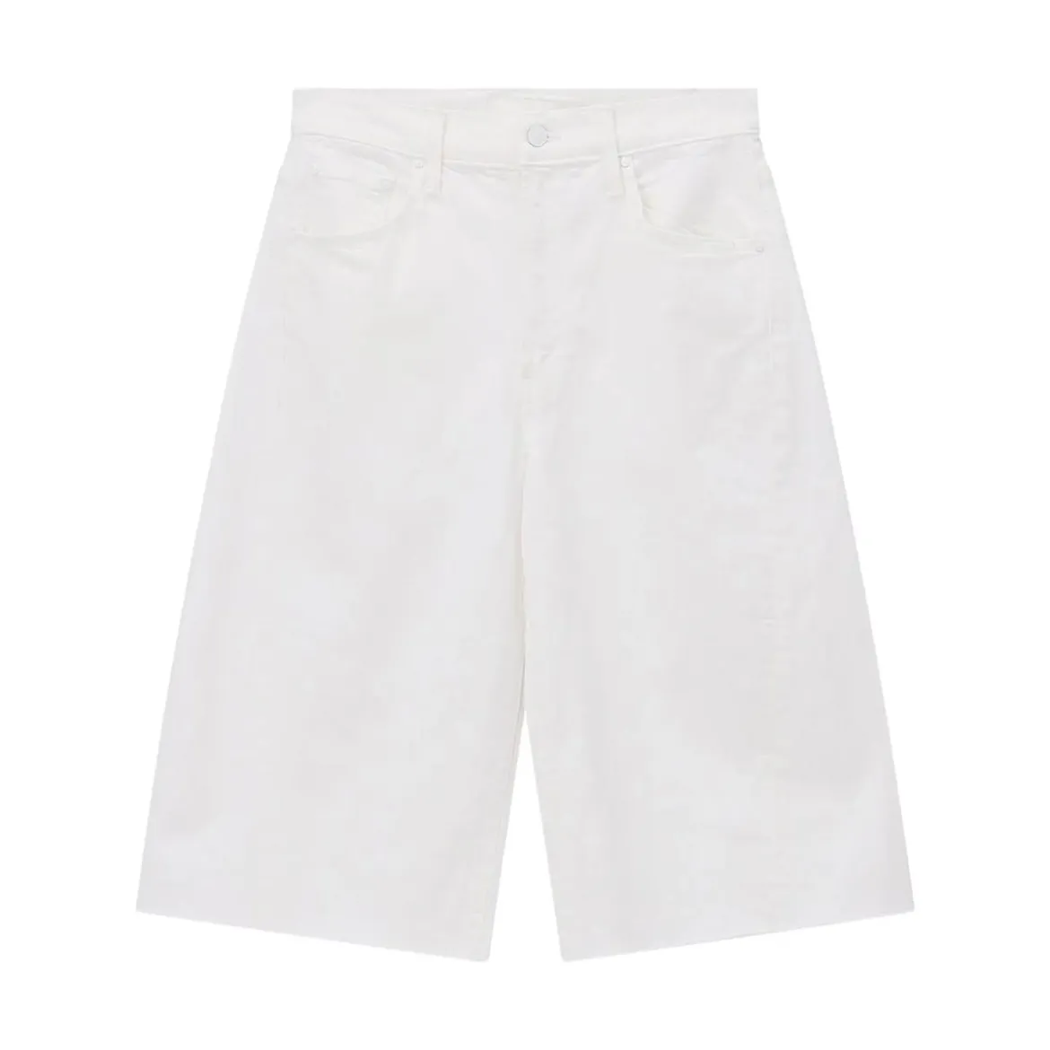 Mother Shorts The Whole Lot Zip Twist Fray weiß Shorts
