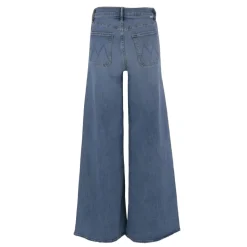Mother Wide-Leg Denim Jeans With High Waist Grey Wide Leg Jeans