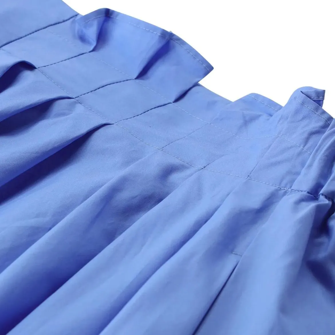MSGM Midirock aus Baumwolle blau Midirock