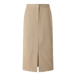 MSGM Midirock aus Baumwolle beige Midirock