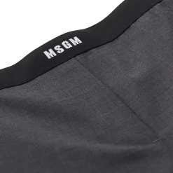 MSGM Straight-Fit Hose aus Woll-Mix grau Stoffhose