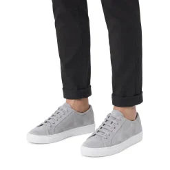 National Standard Sneaker aus Leder grau Schnürschuhe