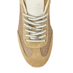 Nubikk Billy Lou Taupe Mesh Low-Top-Sneaker