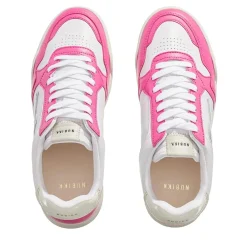 Nubikk Blueberry Pulse (L) White Leather Pink Low-Top-Sneaker