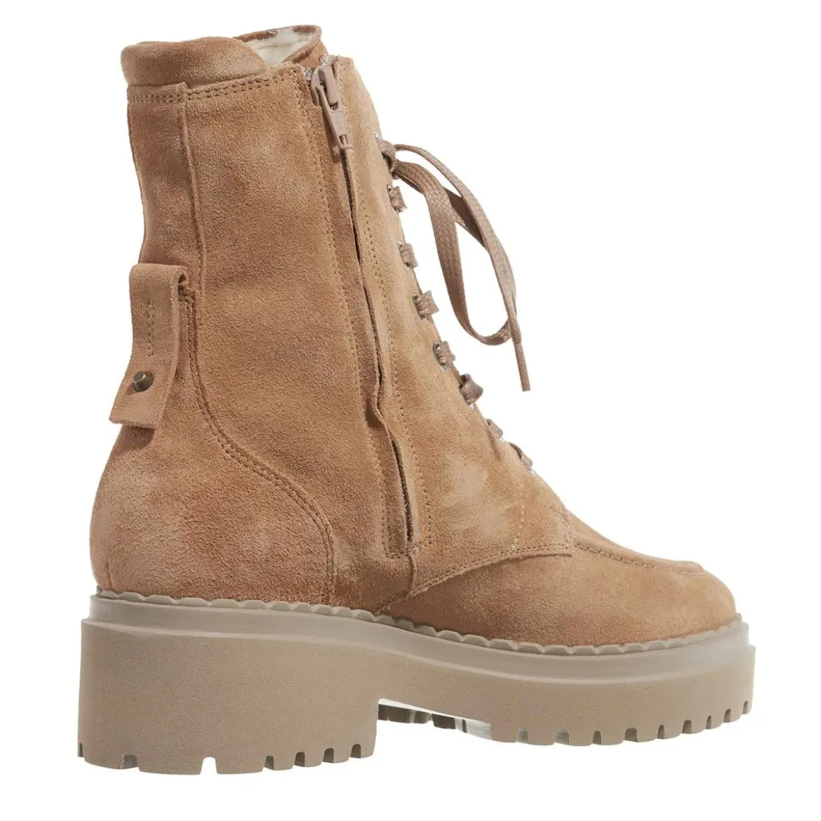 Nubikk Fae Bobbi Fur Oak Suede Stiefeletten