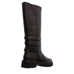 Nubikk Frank Lynn Dk Brown Leather Biker Boots