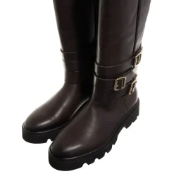 Nubikk Frank Lynn Dk Brown Leather Biker Boots