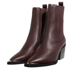 Nubikk Liv Loua Metal Bordo Leather Cowboy-Stiefel