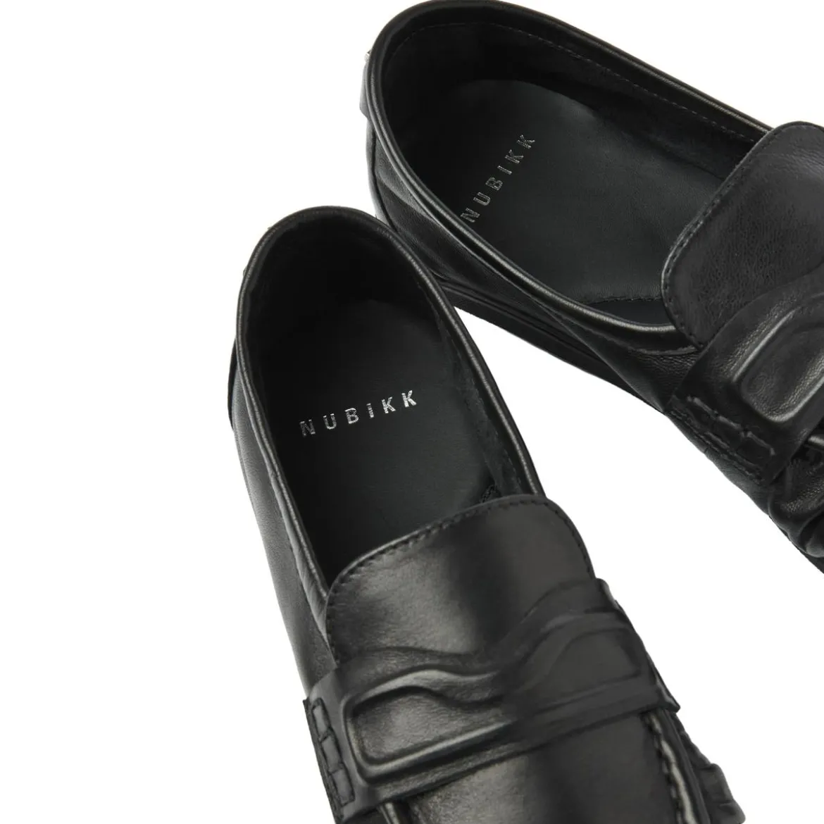 Nubikk Riley Mio Black Leather Loafer