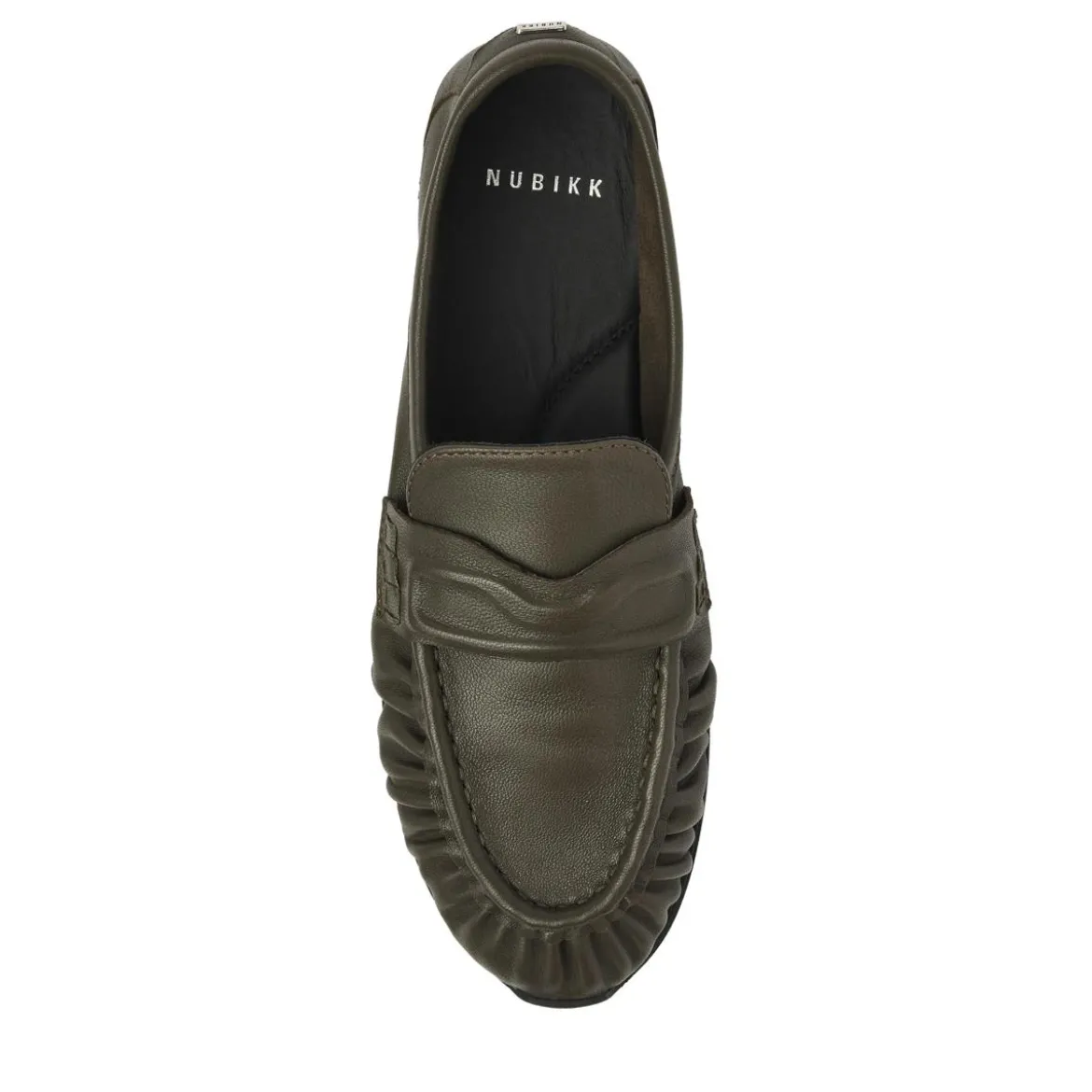 Nubikk Riley Mio Dk Green Leather Loafer