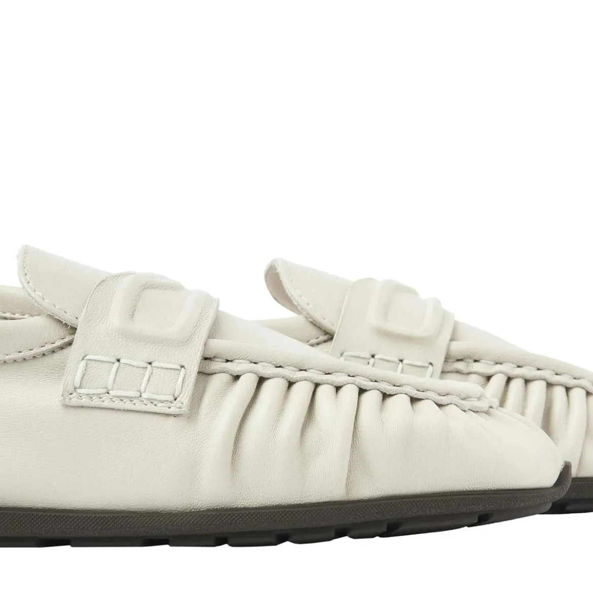 Nubikk Riley Mio Off White Leather Loafer