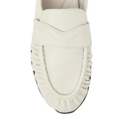 Nubikk Riley Mio Off White Leather Loafer