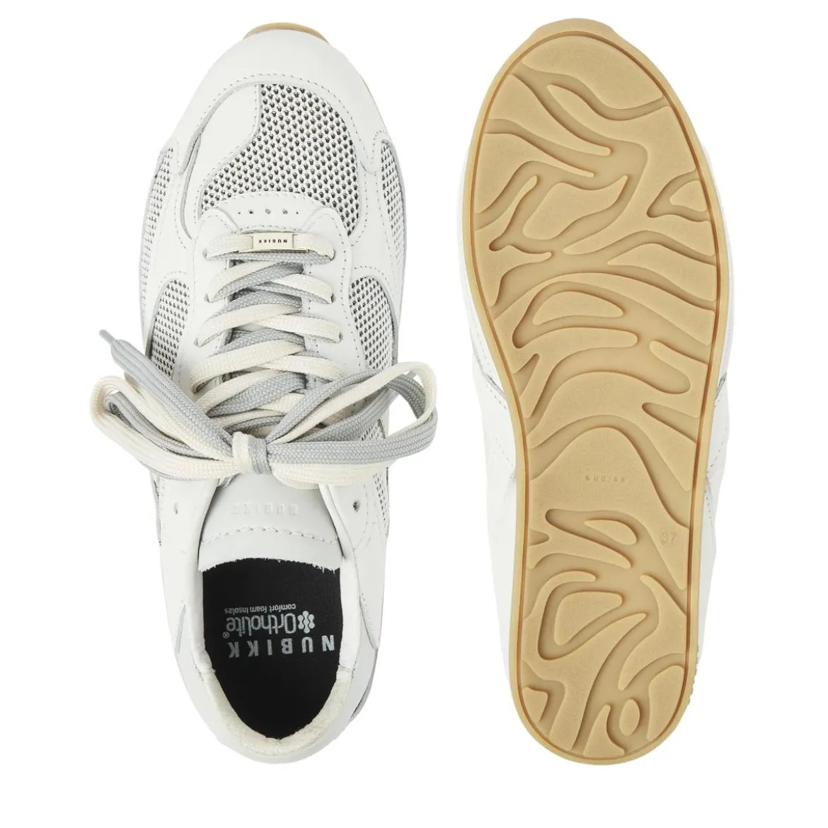 Nubikk Riley Morgan (L) Lt Grey Combi Low-Top-Sneaker
