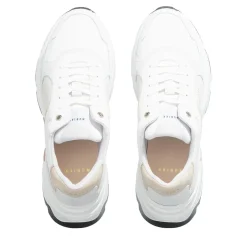 Nubikk Ross JadenWhite Leather Taupe Low-Top-Sneaker