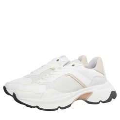 Nubikk Ross JadenWhite Leather Taupe Low-Top-Sneaker