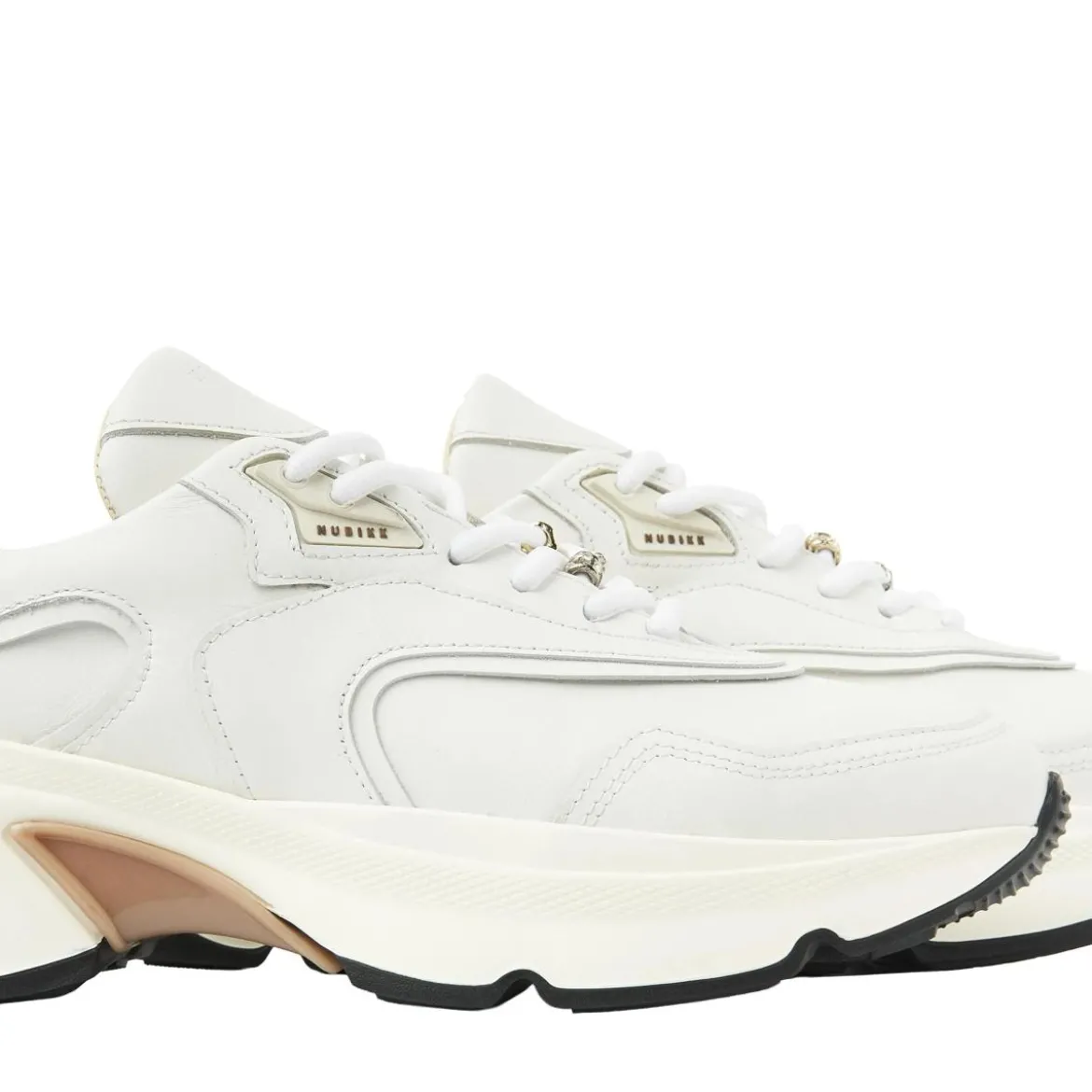 Nubikk Ross Zay (L) Off White Leather Low-Top-Sneaker