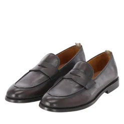 Officine Creative Loafer Opera aus Leder braun Schnürschuhe