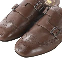 Officine Creative Sandalen aus Leder braun Schnürschuhe