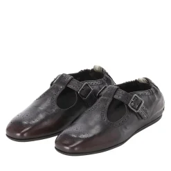 Officine Creative Schuhe aus Leder braun Schnürschuhe