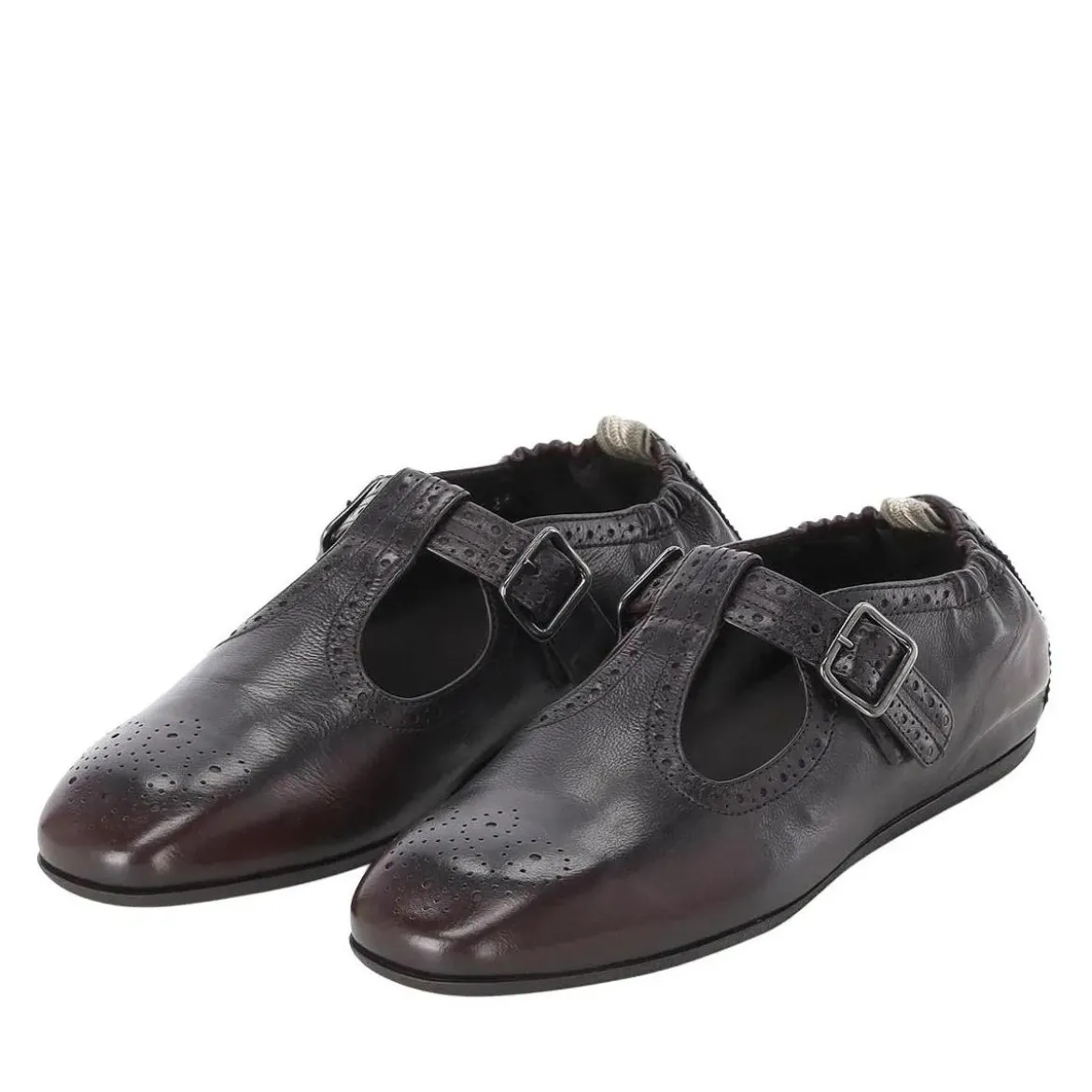 Officine Creative Schuhe aus Leder braun Schnürschuhe