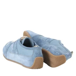 Officine Creative Sneaker aus Veloursleder blau Schnürschuhe