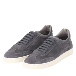 Officine Creative Sneaker aus Veloursleder blau Schnürschuhe