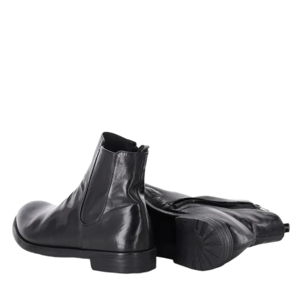 Officine Creative Stiefeletten Hive aus Leder schwarz Schnürschuhe