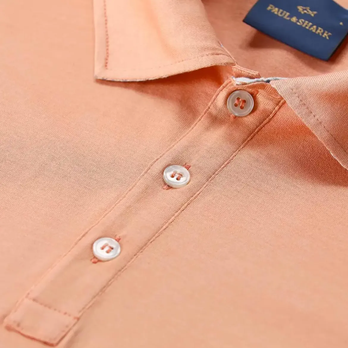 Paul & Shark Polshirt aus Baumwolle orange Poloshirt