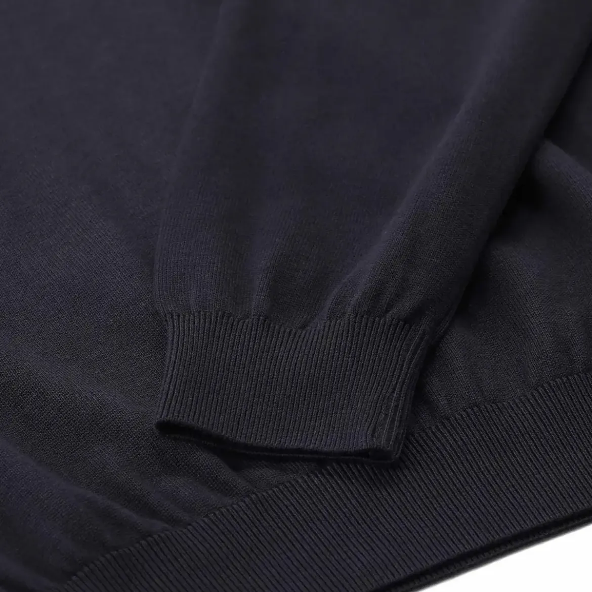 Paul & Shark Troyer mit Seide & Baumwolle blau Pullover