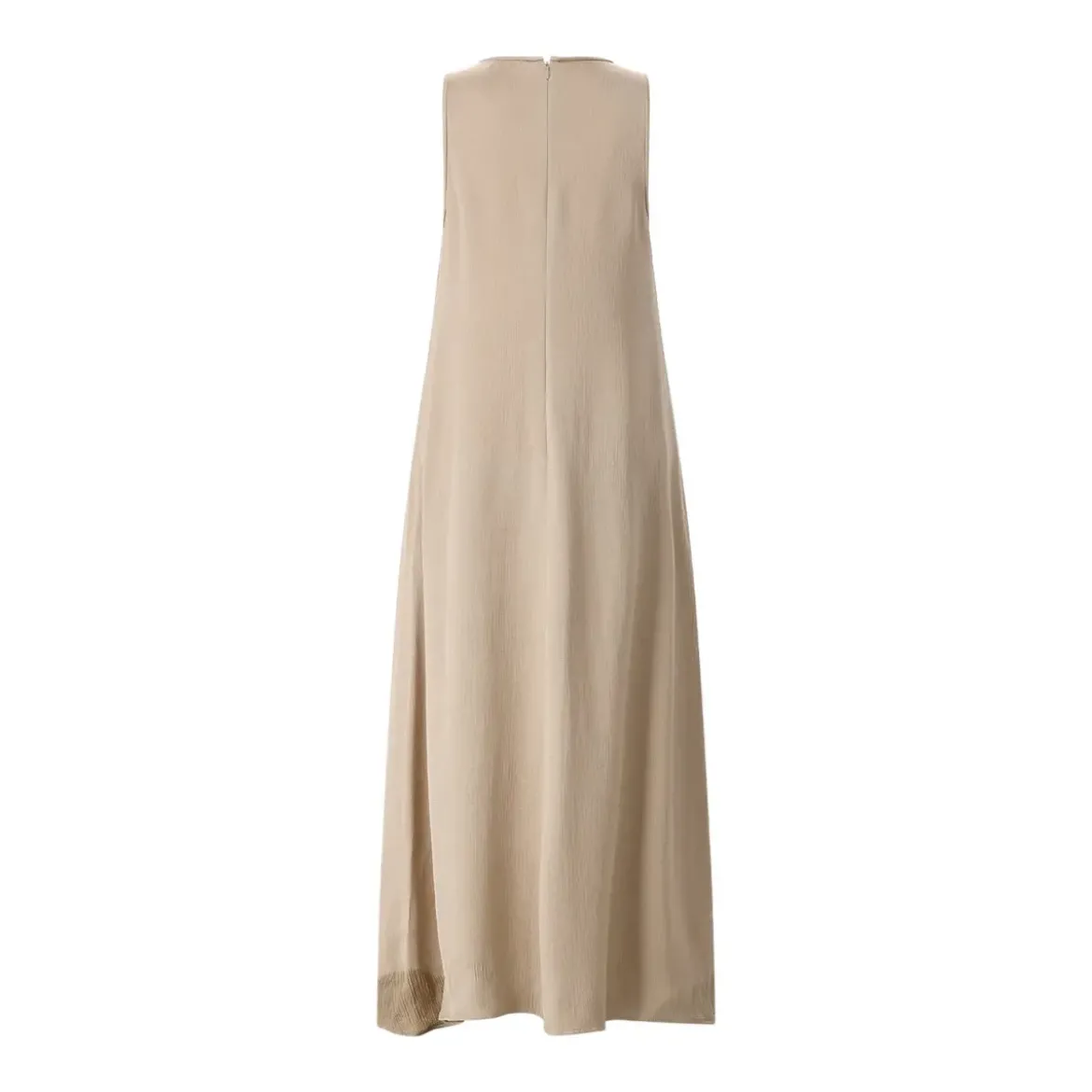 Peserico Midikleid mit Schmuckdetails braun Midikleid
