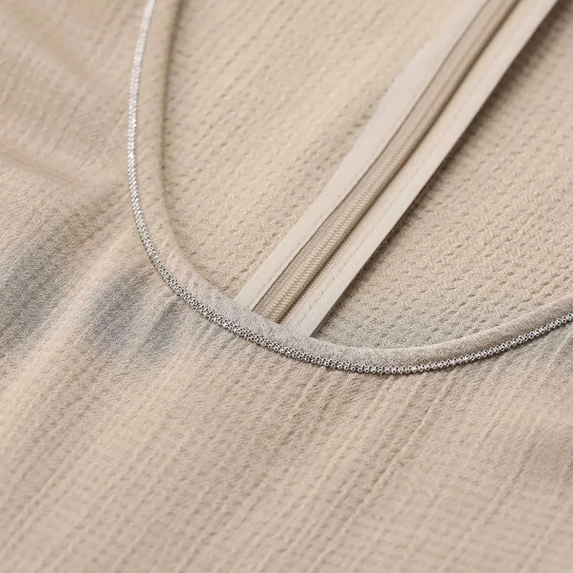 Peserico Midikleid mit Schmuckdetails braun Midikleid