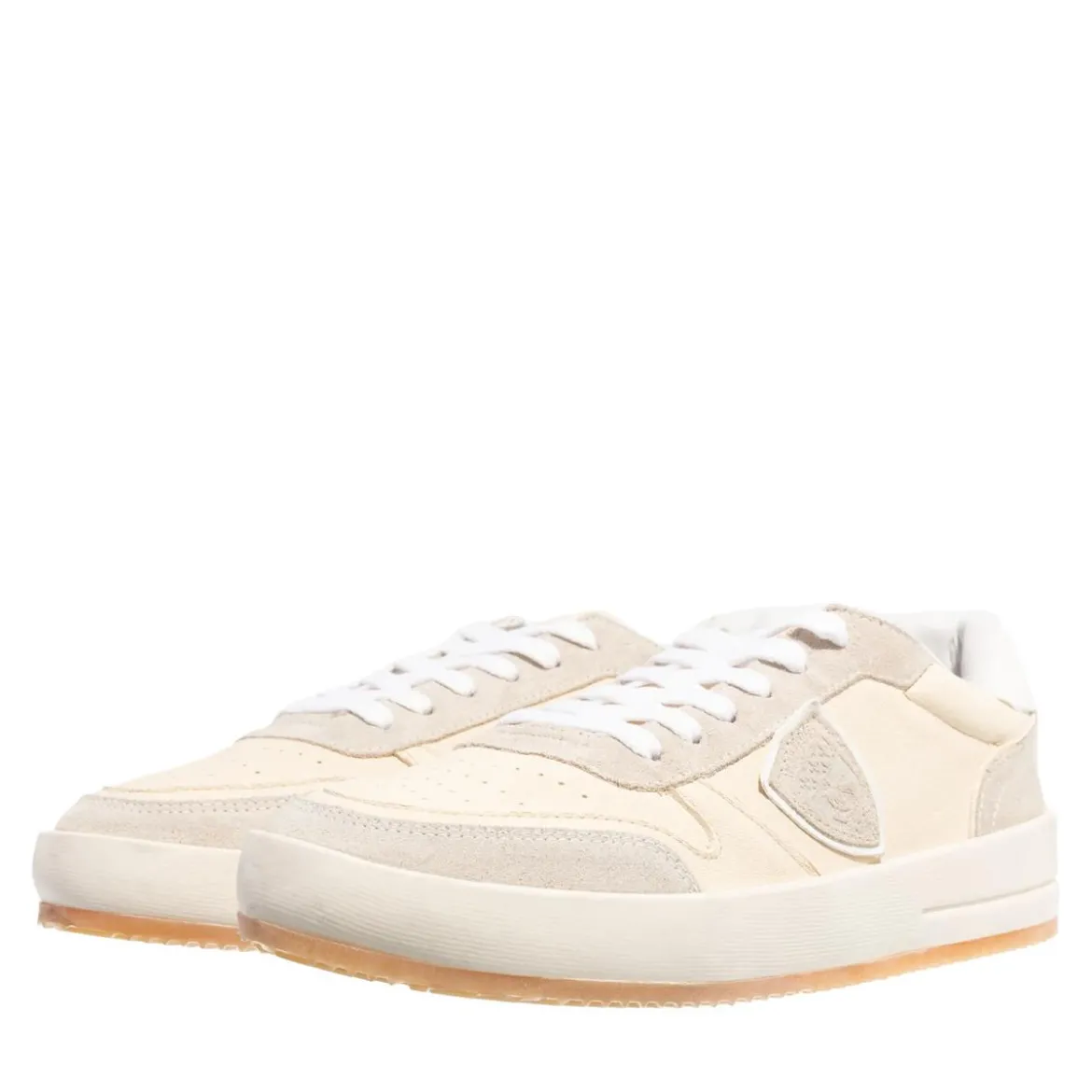 Philippe Model Nice Low Woman West Mixage_Lait Low-Top-Sneaker