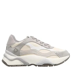 Philippe Model Odeon Low Woman Veau Mixage_Gris Low-Top-Sneaker