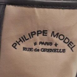 Philippe Model Paris Haute High Woman Textile Fur_Boue Noir Stiefel