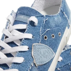 Philippe Model Prsx Low Woman Legere Sabot Denim Denim Blue Low-Top-Sneaker