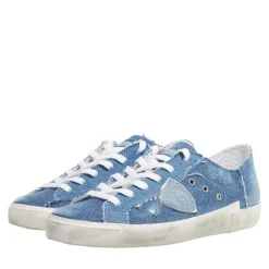 Philippe Model Prsx Low Woman Legere Sabot Denim Denim Blue Low-Top-Sneaker