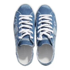 Philippe Model Prsx Low Woman Legere Sabot Denim Denim Blue Low-Top-Sneaker