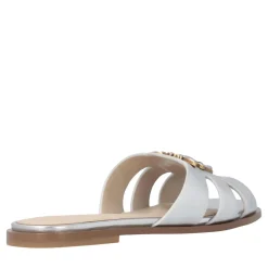 Pinko Milly 04 - Slipper Laminated Nappa Silver Silver Slides