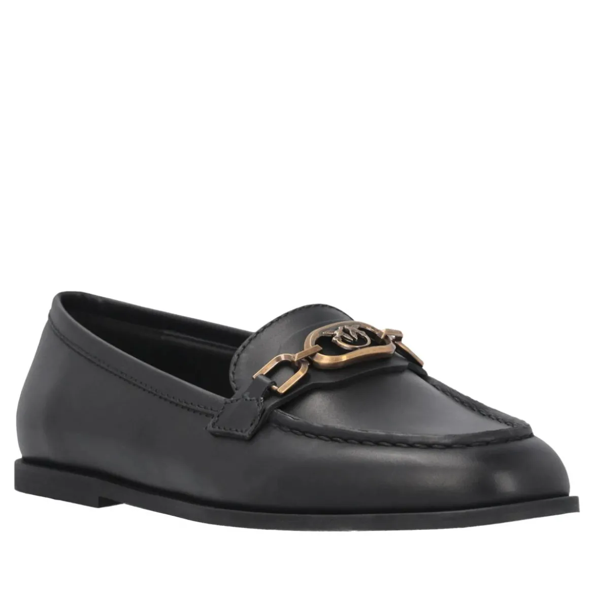 Pinko Naty 05 - Mocassino Calf Leather Black Black Loafer